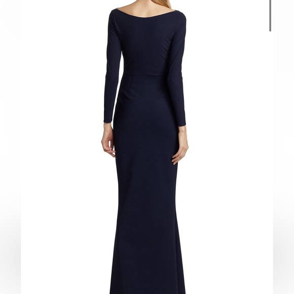 LA PETITE ROBE 🖤 by Chiara Boni Jornei Crystal Grommet V Neck Maxi Dress Black - Picture 5 of 16